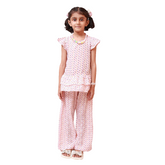 MULTI DOT BABY PINK CO-ORD SET